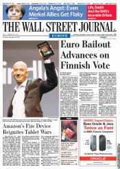  () Newspaper Front Page for 29 September 2011