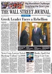  () Newspaper Front Page for 2 November 2011