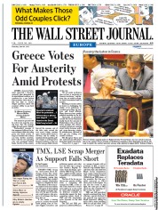  () Newspaper Front Page for 30 June 2011