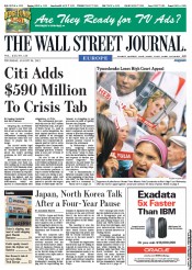  () Newspaper Front Page for 30 August 2012