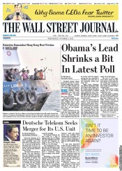  () Newspaper Front Page for 3 October 2012