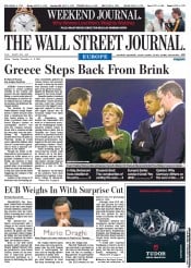  () Newspaper Front Page for 4 November 2011