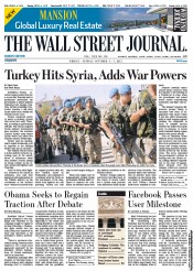  () Newspaper Front Page for 5 October 2012