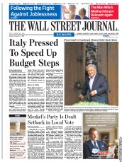  () Newspaper Front Page for 5 September 2011
