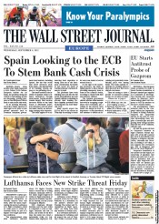  () Newspaper Front Page for 5 September 2012