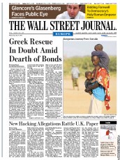  () Newspaper Front Page for 6 July 2011
