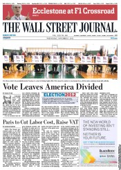  () Newspaper Front Page for 7 November 2012