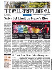  () Newspaper Front Page for 7 September 2011