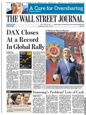 () Newspaper Front Page for 8 May 2013