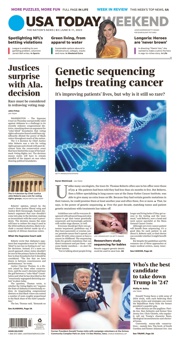 Front Page of USA Today newspaper from Arlington</a>
<!--DON