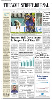 Front Page of Wall Street Journal newspaper from New York</a>
<!--DON