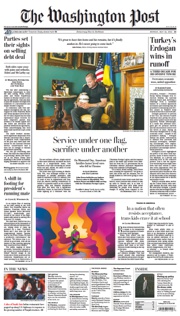 Front Page of Washington Post newspaper from Washington</a>
<!--DON