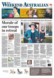 Weekend Australian (Australia) Newspaper Front Page for 11 January 2014