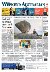Weekend Australian (Australia) Newspaper Front Page for 13 April 2013