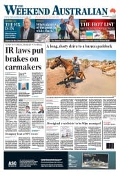 Weekend Australian (Australia) Newspaper Front Page for 21 December 2013