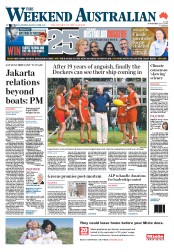 Weekend Australian (Australia) Newspaper Front Page for 21 September 2013