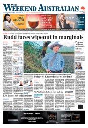 Weekend Australian (Australia) Newspaper Front Page for 31 August 2013