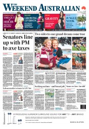 Weekend Australian (Australia) Newspaper Front Page for 5 October 2013